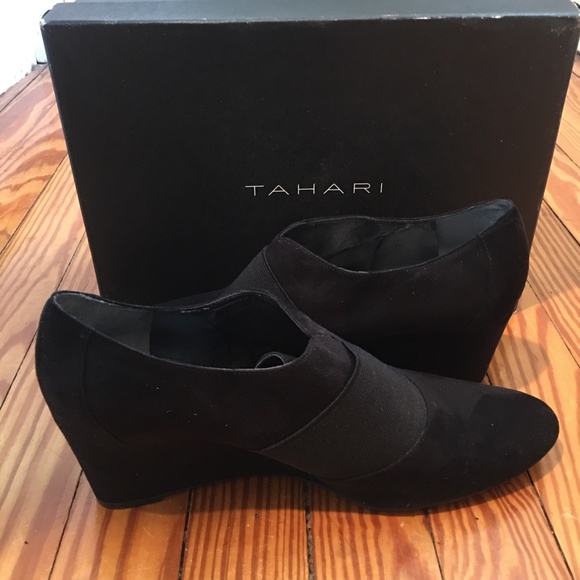 HP: TAHARI Ta-Sara Suede Ankle Boots - Size 10 - Picture 4 of 11